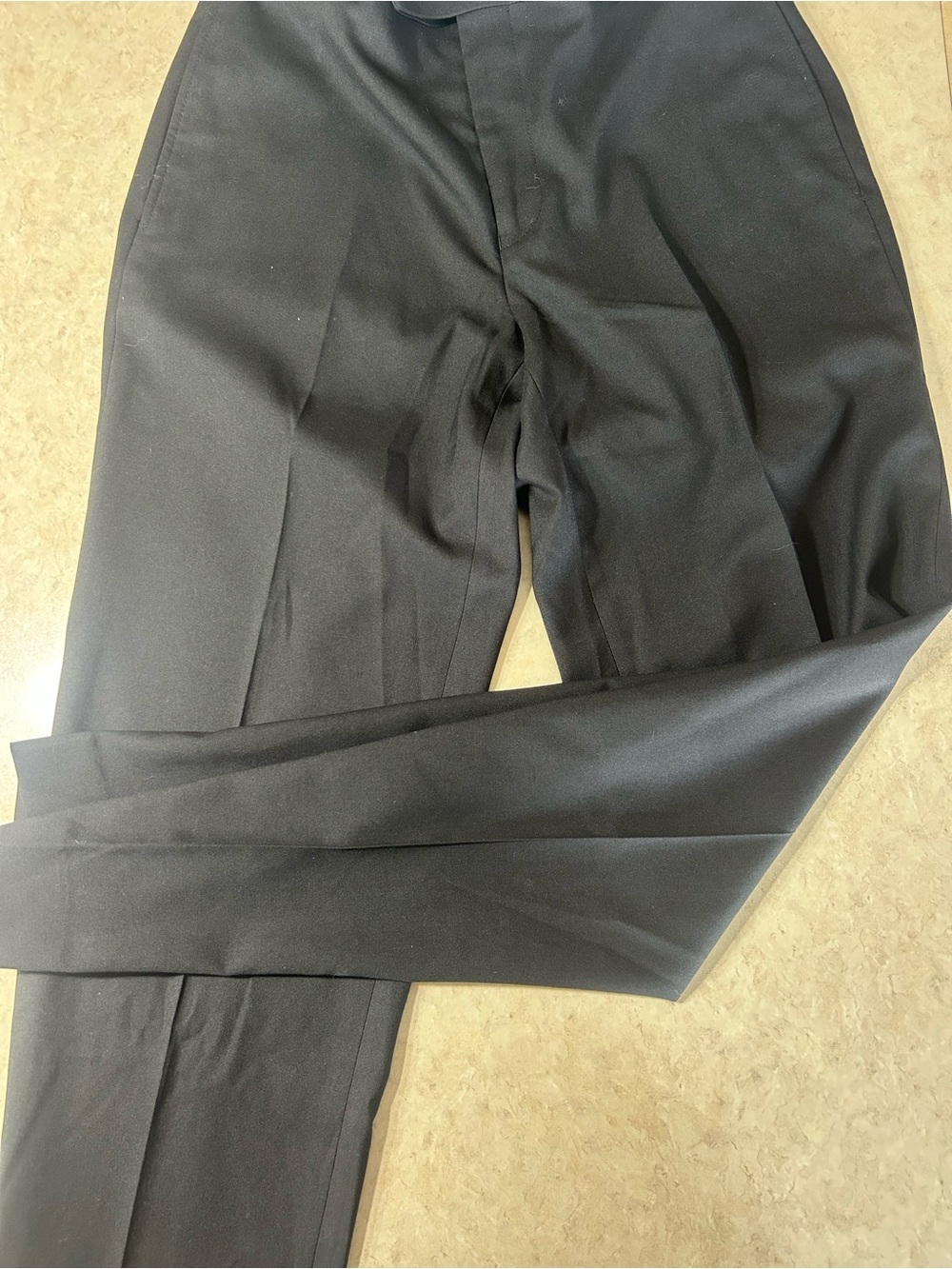 Ralph Lauren 30W x 32L Polyester Black Dress Pants Men's